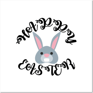 Bunny Wishing Easter Posters and Art